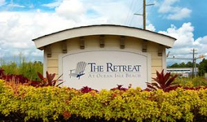 Main Entrance to The Retreat at Ocean Isle Beach, NC | Suzanne Polino REALTOR