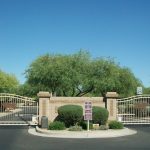 Gated entrance to Crow Creek