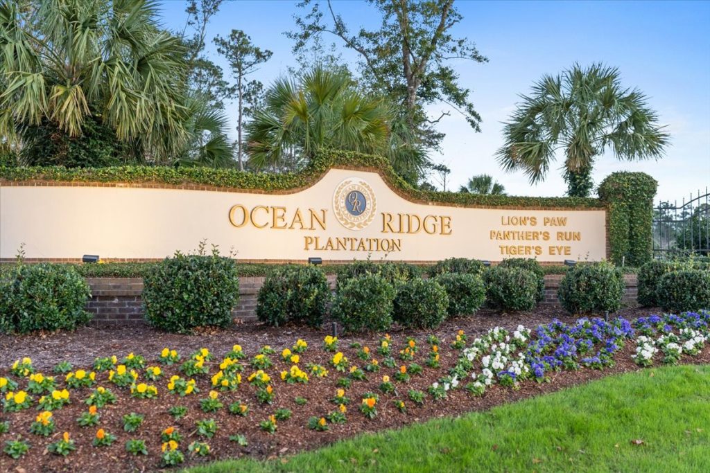 Main entrance to Ocean Ridge Plantation