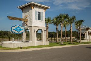 Main entrance to King Fish Bay in Calabash NC